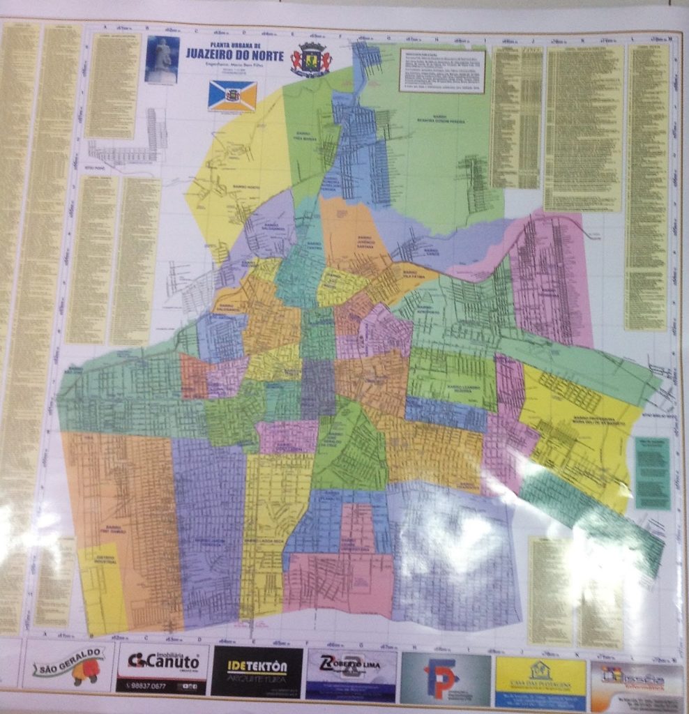 Divulgado mapa atualizado do território de Juazeiro do Norte Badalo