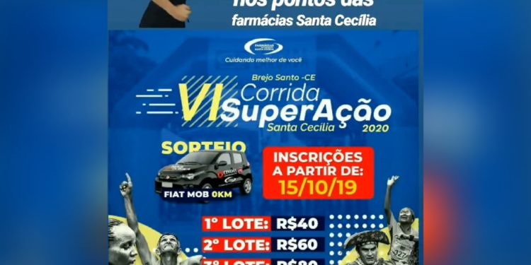 VI Corrida Super Ação Santa Cecília irá sortear um carro zero km