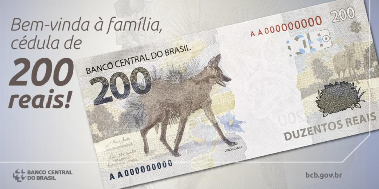 Banco Central apresenta nova cédula de R$ 200
